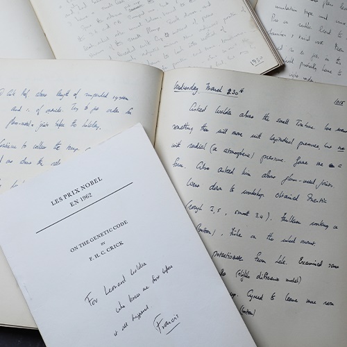 DNA pioneer Francis Crick’s diaries emerge at Essex auction